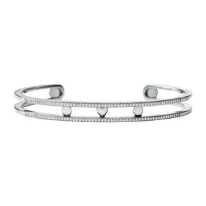 Michael Kors Pavé Sterling Silver Nesting Bracelet